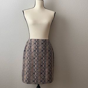 Vintage Python Print Skirt